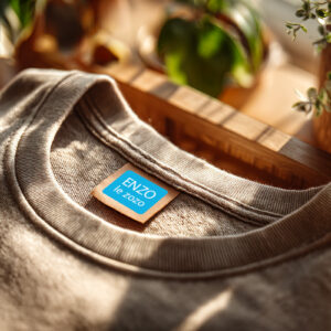 Etiquettes autocollantes pour vêtements personnalisable